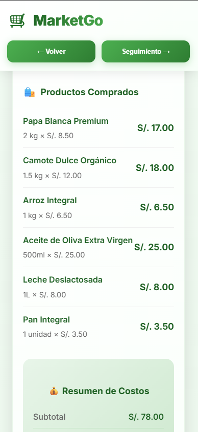 Confirmación de compra