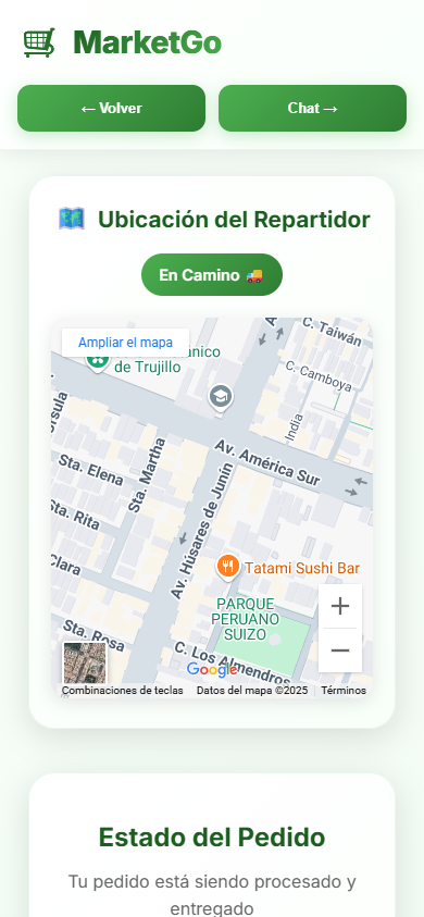 Seguimiento del pedido